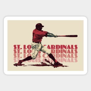 Retro St. Louis Cardinals Slugger Magnet